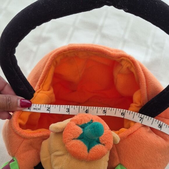 Disney Winnie The Pooh Halloween Candy Pumpkin Basket with Bear - Orange - Picture 9 of 16